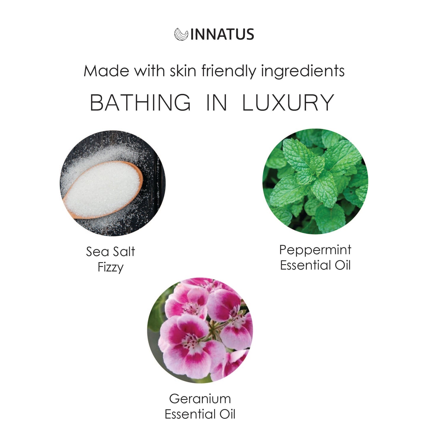 Rose and Sandalwood Deconstructed Bath Bomb Fizz