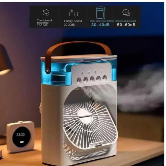 Compact 3-in-1 USB Air Cooler & Mist Fan