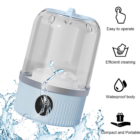 Mini Portable Laundry Washer with Rechargeable Battery & Laundry Cup