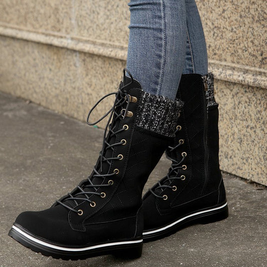 Cozy Ridge Lace-Up Boots