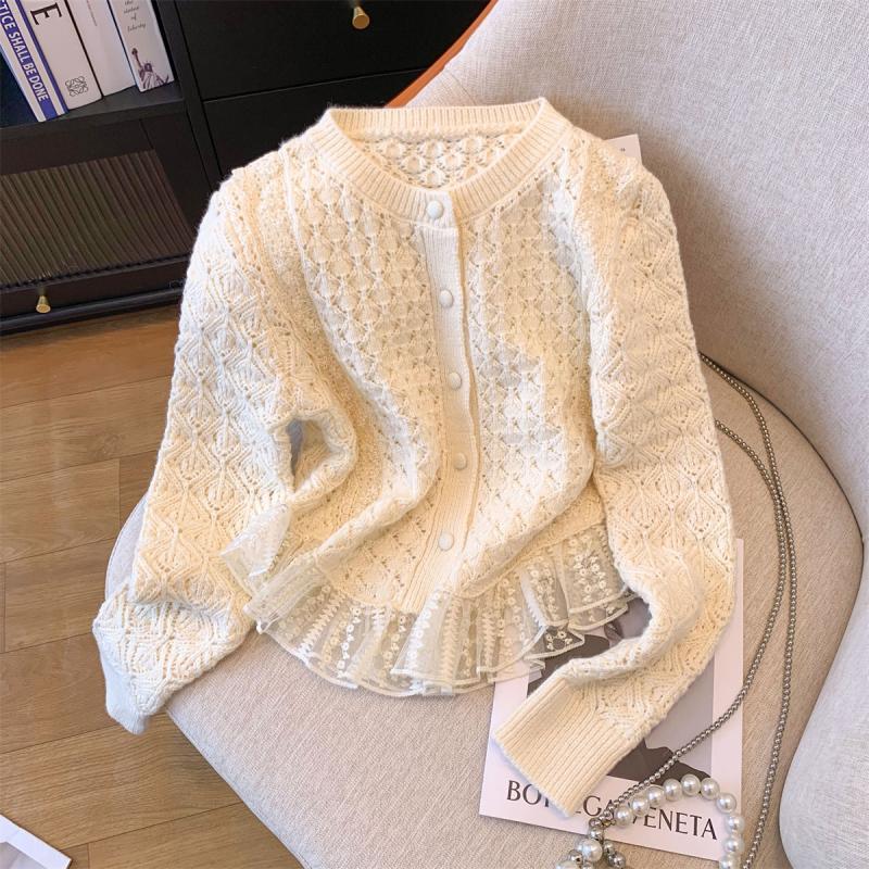 Aurora Lace Knit Cardigan