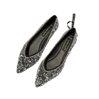 Shimmer Blossom Flats