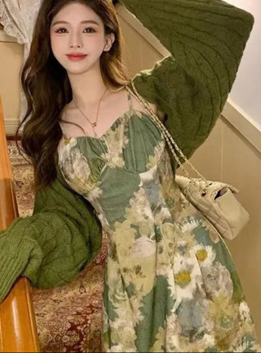 Willow Lane Cardigan & Slip Dress Set