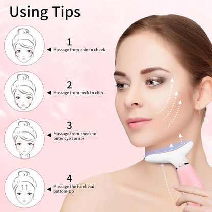 3-in-1 Neck & Face Sculpting Massager with Heat & Vibration