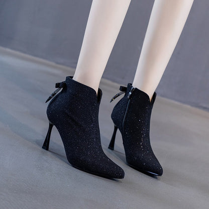 Aurora Shimmer Stiletto Booties