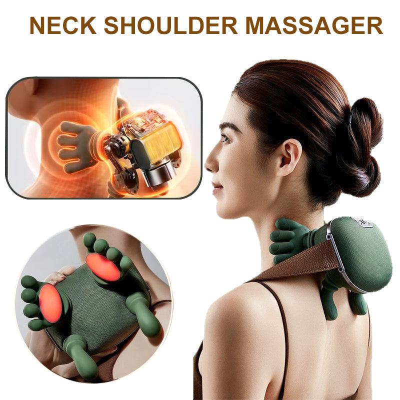 Wireless Neck & Shoulder Kneading Massager – Pain Relief & Relaxation