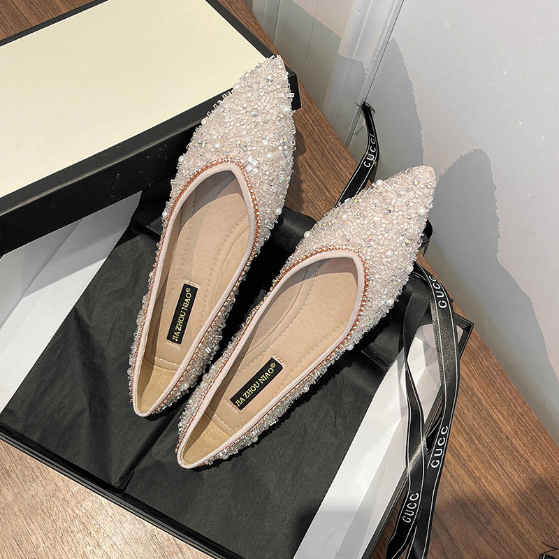 Shimmer Blossom Flats