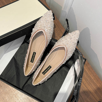 Shimmer Blossom Flats