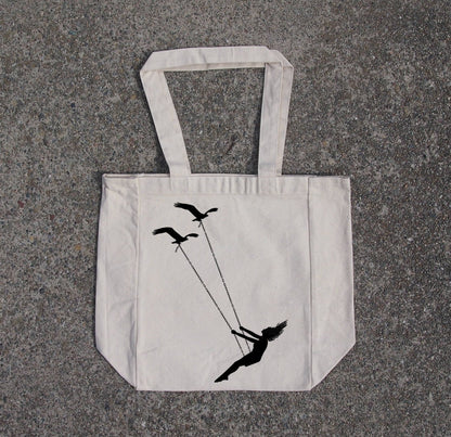 Flying Bird Swing Tote Bag