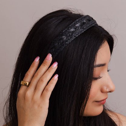 Stylish Vegan Leather Hair Accessory